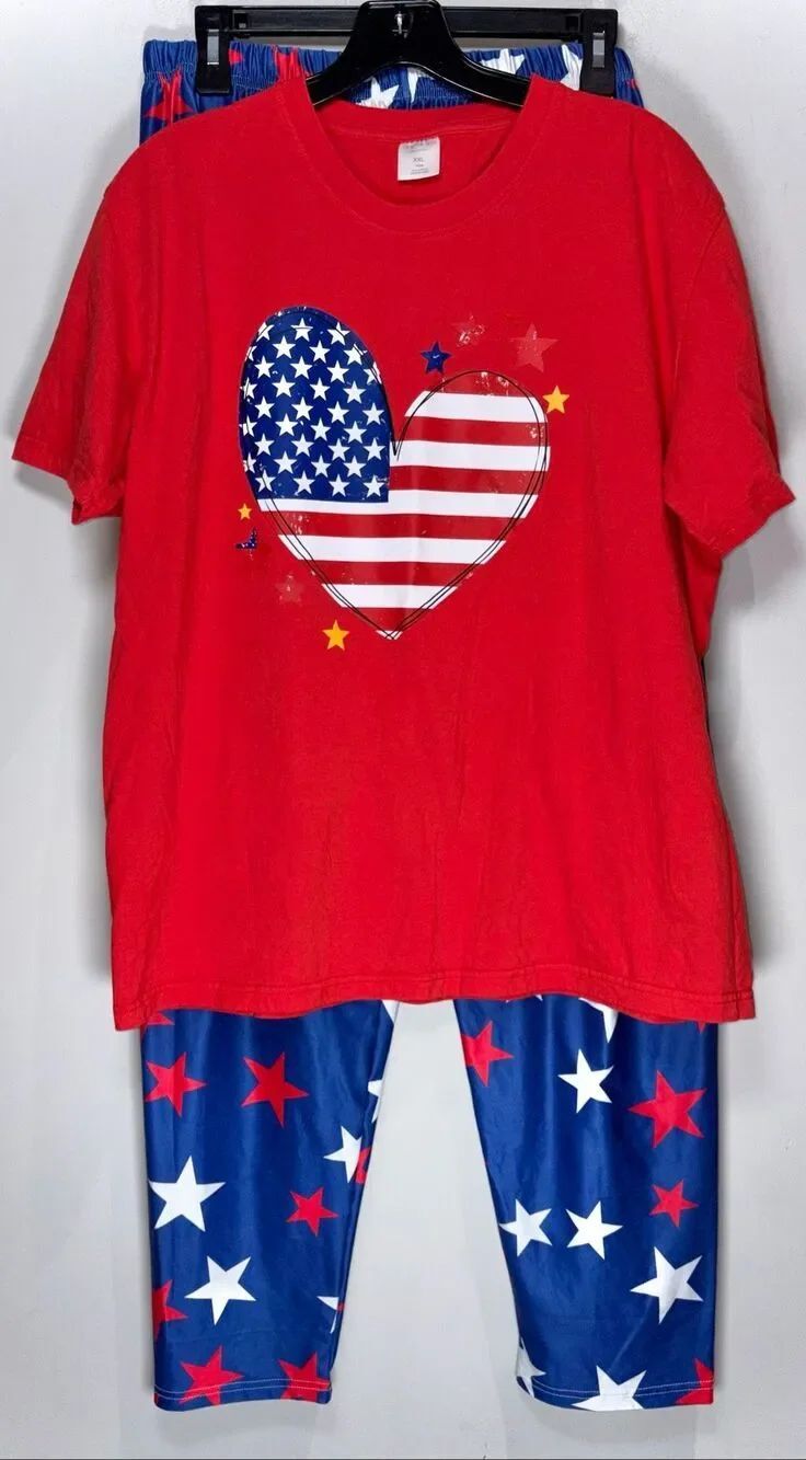 Americana pajama set size 2x